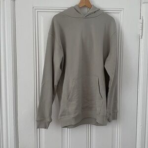 Beige Hoodie with Front Pocket